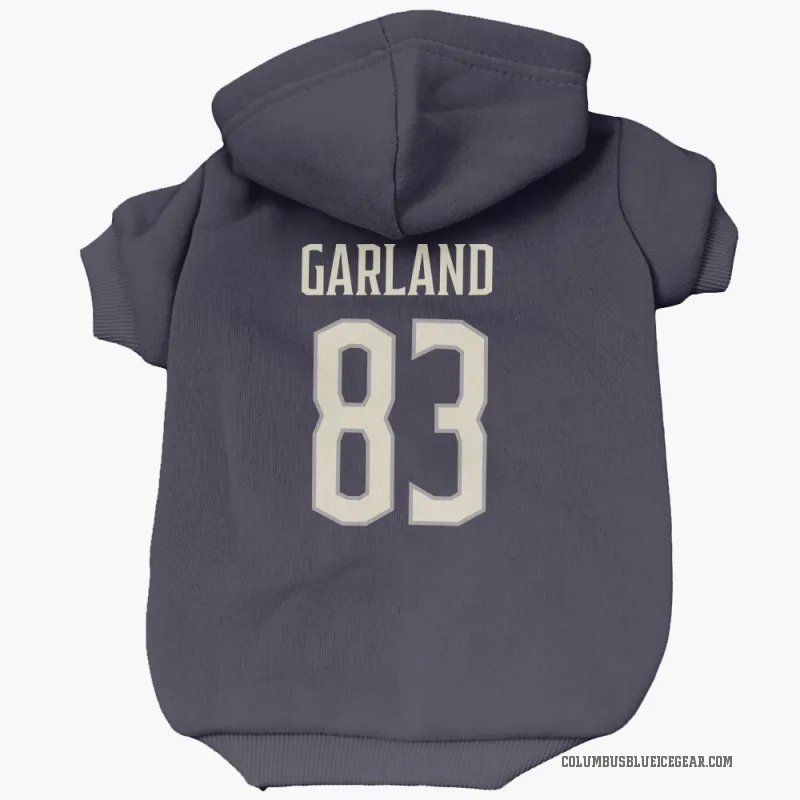 Conor Garland  Cream Columbus Blue Jackets   Navy  Cat & Dog Pet Hoodie