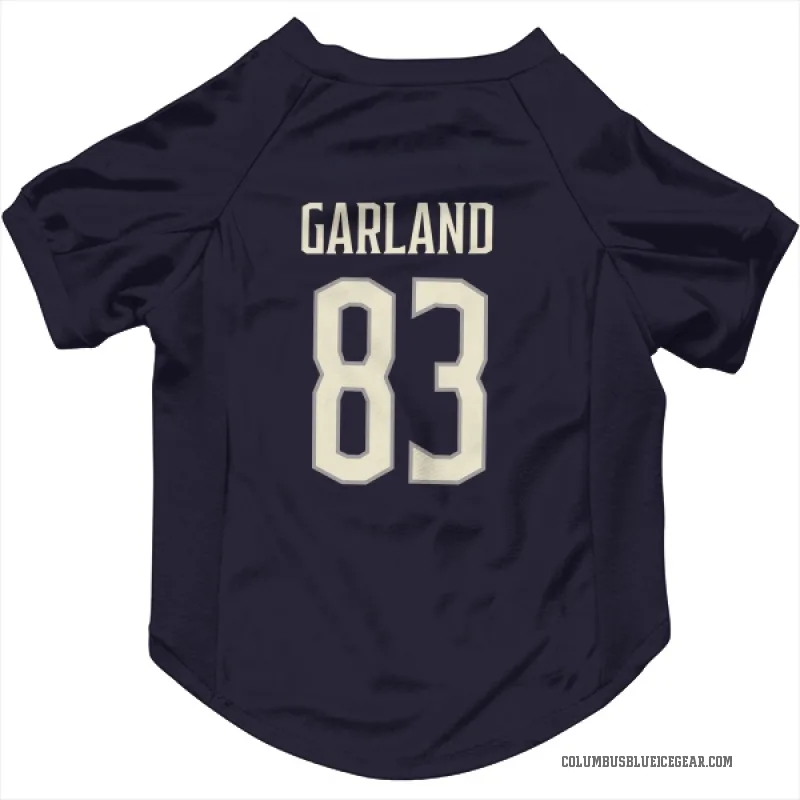 Conor Garland  Cream Columbus Blue Jackets   Navy  Cat & Dog Pet Jersey