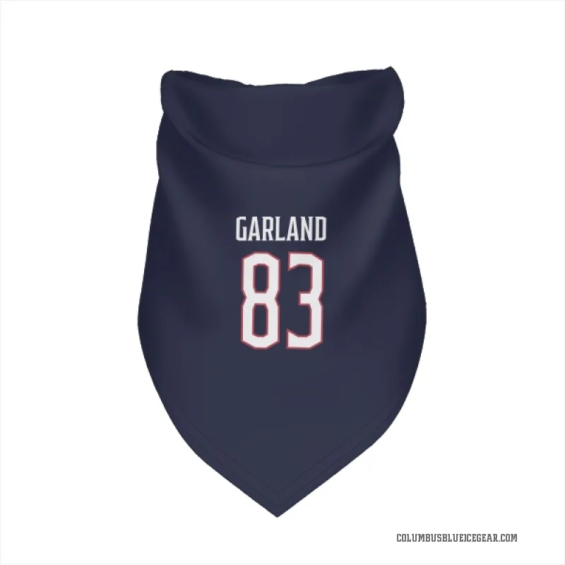 Conor Garland  Navy Columbus Blue Jackets  Cat & Dog Pet Bandana