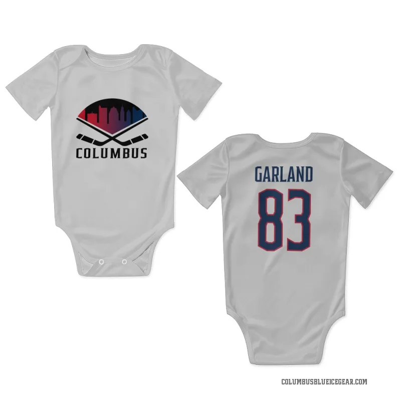 Conor Garland  White Columbus Blue Jackets  Newborn & Infant Bodysuit