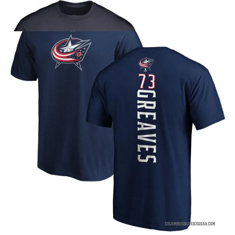 Jet Greaves Men's Navy Columbus Blue Jackets Backer T-Shirt -