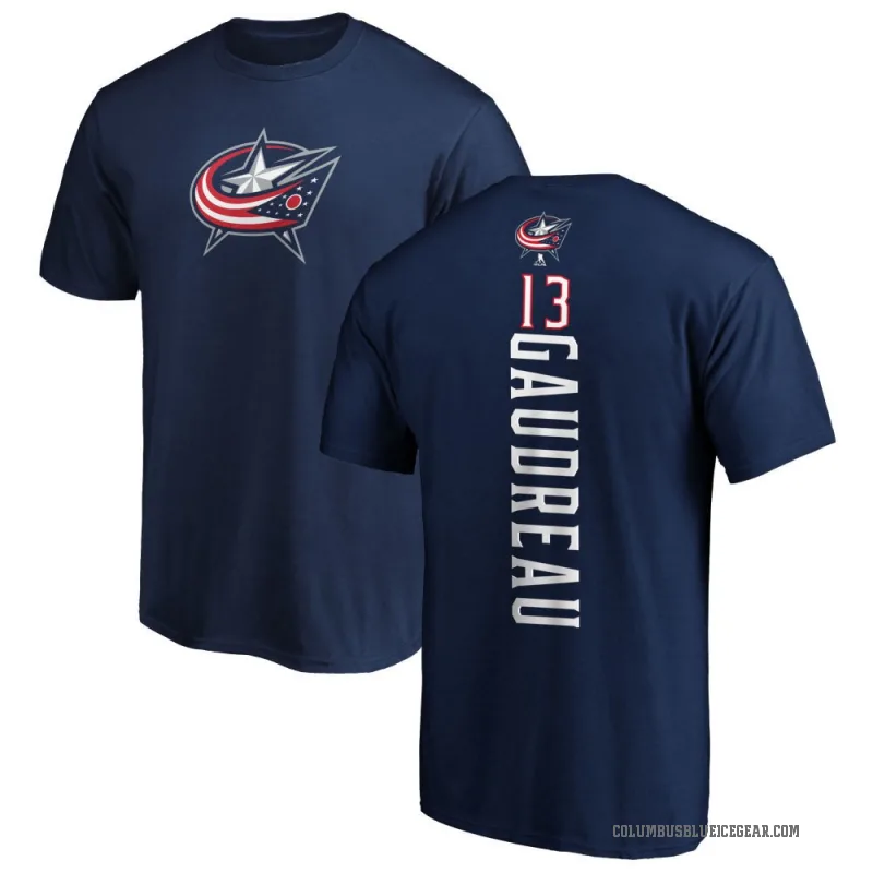 Johnny Gaudreau Youth Navy Columbus Blue Jackets Backer T-Shirt -