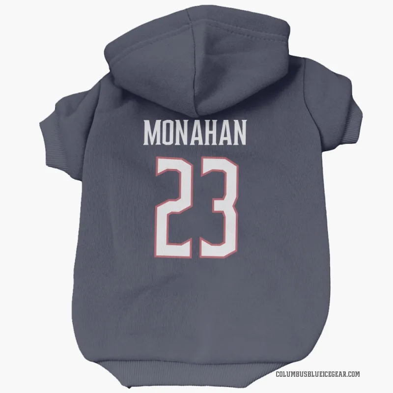 Sean Monahan  Navy Columbus Blue Jackets  Cat & Dog Pet Hoodie