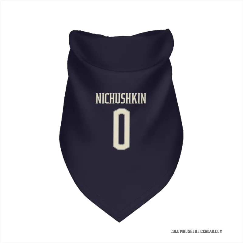Valeri Nichushkin  Cream Columbus Blue Jackets   Navy  Cat & Dog Pet Bandana