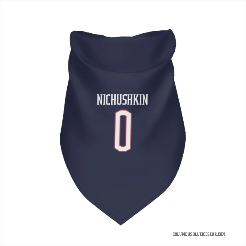 Valeri Nichushkin  Navy Columbus Blue Jackets  Cat & Dog Pet Bandana