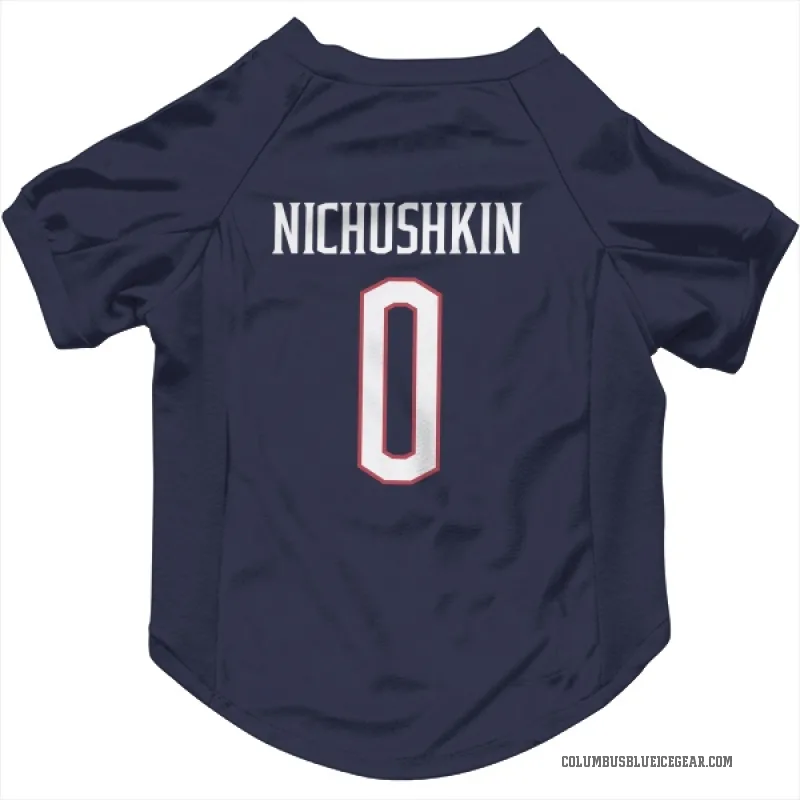 Valeri Nichushkin  Navy Columbus Blue Jackets  Cat & Dog Pet Jersey