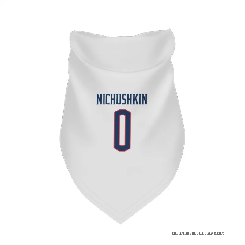 Valeri Nichushkin  White Columbus Blue Jackets  Cat & Dog Pet Bandana